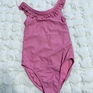 Kids Ruffle One-Piece Swimsuit - Pink